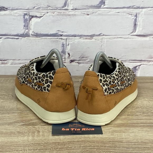 Sperry Moc-Sider Leopard Slip On Moccasin Shoes - Picture 4 of 8